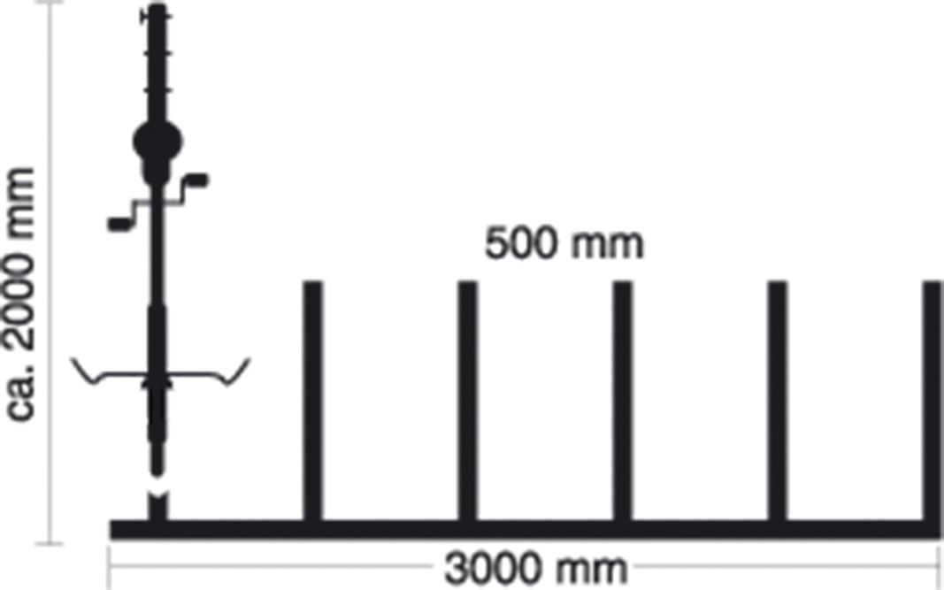 Bicycle rack – serial parking